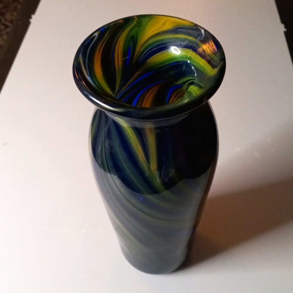 Blown glass vase